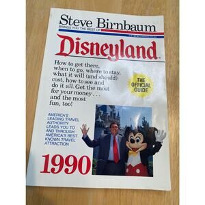 Disneyland 1990 Steve Birnbaum Tour Book
